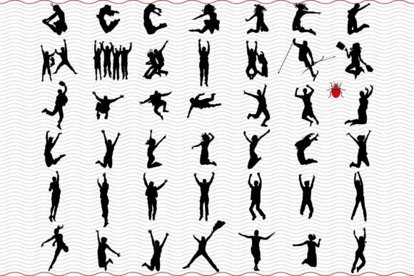 Download Jumpers SVG, Black Silhouettes, Digital - Black Collection