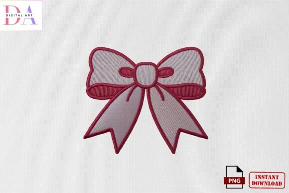 Download Pink Ribbon Bow Embroidery PNG - Pink Collection