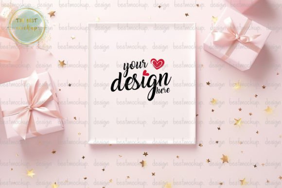 Download Cool Valentine Pink Frame Mockup - Pink Collection