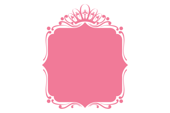 Download Princess Tiara Decorative Pink Frame. Bl - Pink Collection