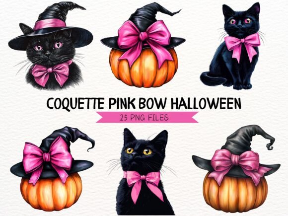 Download Pink Coquette Bow Halloween Clipart PNG - Pink Collection