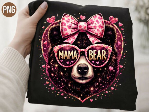 Download Mama Bear Pink Bow Cheetah Glasses PNG - Pink Collection
