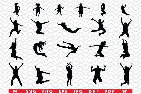 Download Jumpers, Isolated Black Silhouettes - Black Collection