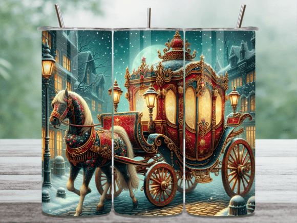 Download Vintage Royal Carriage Wood Tumbler Wrap - Royal carriage Collection