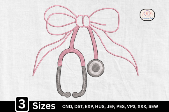 Download Pink Bow Coquette Nurse Stethoscope - Pink Collection
