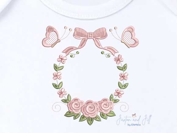 Download Wreath Heirloom-style Floral Embroidery - Premium Bundle