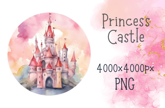 Download Fairytale Princess Castle Pink Blue - Pink Collection