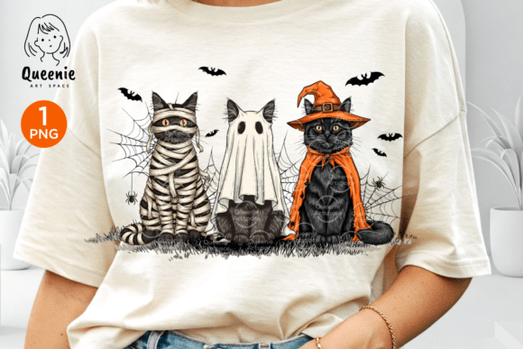 Download Halloween Ghost Mummy Witch Black Cat - Black Collection
