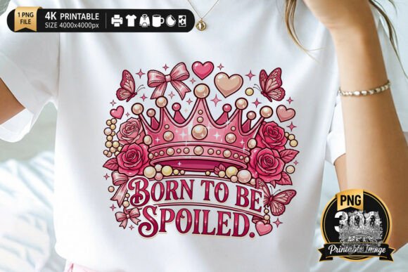 Download Born to Be Spoiled Pink Princess Crown - Pink Collection